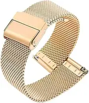 [TQTYFPVQT] Stainless Steel Mesh Watch Strap 8-24mm Unisex Wristband Replacement Metal Mesh Woven Strap Suitable Smart Watch Quartz Watch Traditional Watch