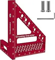 3D Multi-Angle Measuring Ruler | Precision Square Woodworking - Multi-Angle Protractor for Cutting Carpentry Construction Welding Drywall Remodeling Drafting