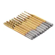 10Pcs 1/8in Shank End Mill Carbide CNC Milling Cutter Router Bits 0.8-3.175mm