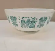 Vintage Pyrex 4 Quart Amish Blueprint Mixing Bowl #404
