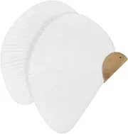 ERINGOGO 2pcs DIY Paper Fans Blank Handmade Craft Fans for Boys and Girls Painting White Folding Fans