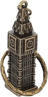 [Baluue] Metal Keychain Realistic Architecture Miniature Keyring Durable Travel Souvenir for Car Keys Unique British Style Decoration
