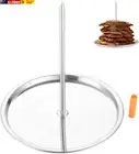 Vertical Kebab Skewer, BBQ Detachable Spike Meat Spit Stainless Steel Roaster St