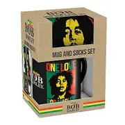 Bob Marley One Love Mug and Sock Set Multicoloured One Size