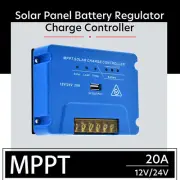 12V/24V Solar Panel Battery Regulator Charge Controller 20A MPPT USB 5V