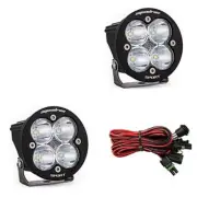Baja Designs Squadron-R Sport LED Pod Light Pair [Clear Wide Cornering] Round