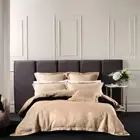 Grace by Linen House Winston Quilt Cover/Pillowcase Set Home ding Gold