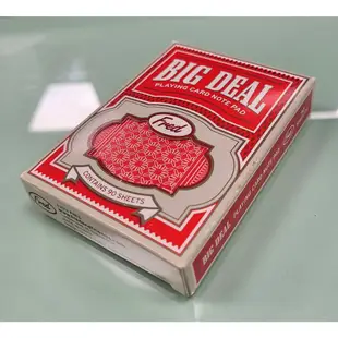 *全新* 美國品牌 Fred & Friends  - BIG DEAL 撲克牌 造型便條紙  交換禮物
