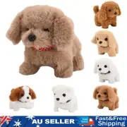Electronic Robot Dog Lifelike Walking Barking Wagging Tail Puppy Plush Toy Gifts