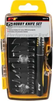 Performance Tool W30825 15pc Hobby Knife Set