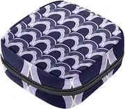 Period Bag,Sanitary Napkin Storage Bag,Black and White Lantern Shape,Tampon Holder for Purse