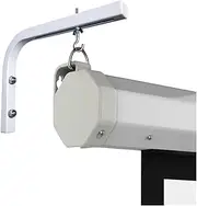 for Home Theater Cinema Indoor Outdoor Backyard Pa 90 Degrees Bracket Projection Screen Hanger Adjustable Wall/Ceiling Mount for HD Projector Curtain L Shape Holder(SH-S8)