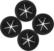 BELLIFFY 4pcs Black Rubber Grommets for Cable and Fire Resistant Versatile Desk Hole Cover for Use Flexible Cord Management