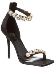 Versace Crystal Satin Sandal
