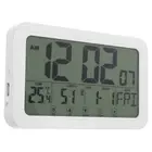 Desktop Temperature and Humidity Clock Digital Wall Calendar Office