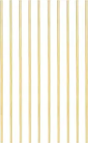 uxcell 10 Pcs Brass Round Rod, 2.5mm x 6" Lathe Bar Stock H59 Brass Round Stock for DIY Craft Making Hardware Novelty Model Car Plane Boat Ship, Copper