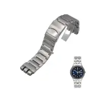 23mm Silver Color Steel Watch Bracelet For Swatch XL Irony The Chrono YOS422G