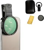 52mm Clip-0n Cpl Phone Cameralens Filter Kit, Circular Polarizer polarizing Filter Compatible with All Mobile Phone Models, Clip-On Phone Camera Filter (1pcs)