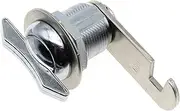 OZXNO 2 Pcs 25MM Thumb Operated Offset Cam Lock Keyless Twist Cabinet Mailbox Drawer Lock Latch for Switch Cabinets, Distribution Boxes, Tool Box etc.