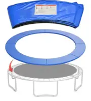 8 FT Trampoline Safety Pad Replacement Trampoline Spring Cover - NEW