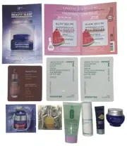 Cosmetic Skincare Bundle Lot Glow Recipe, Innisfree, Loccitane, Clinique Etc