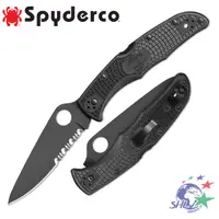 在飛比找蝦皮商城優惠-Spyderco 蜘蛛 ENDURA 4 黑刃半齒折刀 / 