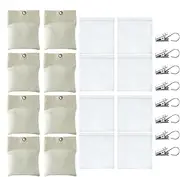 Flag Weights for Wind | 8X Bottom Cabana Drapery Weighted Bags - Holder Clip, Tough Sandbag for Garden Flag, Tablecloth