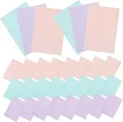 SHOWERORO 40 Page A5 Lined Notepad Refills 3 Pack Heavy Duty Smooth Surface Student-friendly Notebook Inserts