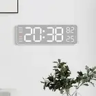 Compact Multifunctional Wall Clock with Time Date and Temperature Display