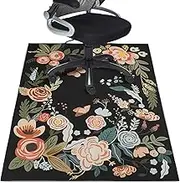Office Chair Mat for Hardwood Floor 36"X 48" Computer Desk Chair Carpet Flower Butterfly Office Mats for Rolling Chairs Carpet Non-Slip Floor Protector Mat for Office Home Hard Floor & Tile Floor