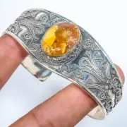 Brecciated Mookaite - Australia 925 Sterling Silver Bali Handmade Cuff Adst. T93