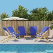 vidaXL Beach Towels 6 pcs Royal Blue 60x135 cm Fabric 400 GSM