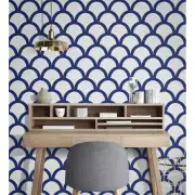 Self Adhesive Fish Scale pattern Removable Wallpaper Pattern wall sticker