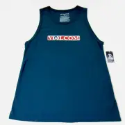Men's Navy Blue Volcom 100% Cotton Tank Top, Size Small