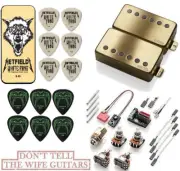EMG F JH SET JAMES HETFIELD BRUSHED GOLD FLOYD SPACED SHORT POT (30 PICKS & TIN)