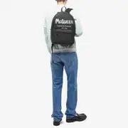 Alexander McQueen Graffitti Logo Backpack