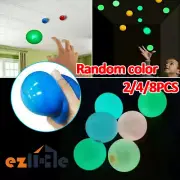 2/8PCS Stress FunToyGlow in The Dark Sticky Ceiling Balls Stress Relief Globbles