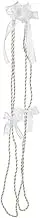 Elegant Wedding Lassoes Rope Wedding Decorations Suitable for Catholic Ceremony with White Roses Pattern and Soft