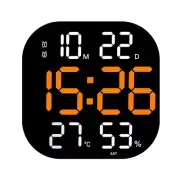 Large LED Digital Wall Clock Temperature Date Day Display Electronic LED Clock
