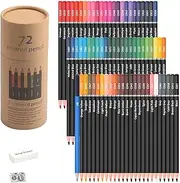 Coloring Pencils for Adults - Professional Art Drawing Pencil,Artists Soft Core Pencils with Vibrant Color, 72 Colors, Ideal for Drawing Sketching Shading