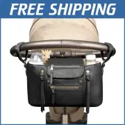 Practical Stroller Storage Bag with Insulated Drink Carrier & Easy Access Design