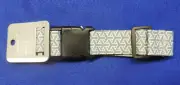 1pc Luggage Strap Adjustable Secure Travel Baggage Suitcase Gray & White New