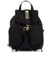 Moschino Backpack With Metal Lettering