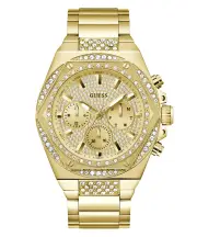 GUESS Men's Gold Tone Multi-function Watch GW0899G2