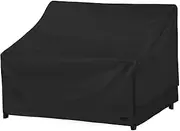 NettyPro Patio Sofa Cover Waterproof Heavy Duty Outdoor Couch Furniture 3 Seater Daybed Cover, 66" Wx 35" Dx 35" H, Black