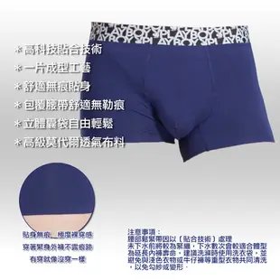 【PLAYBOY】男內褲 波普風織帶柔纖平口褲(3件組)-P053