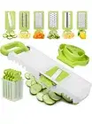 6in1 Mandoline Slicer Julienne Cutter Fruit Vegetable Chopper Peeler Grater Tool