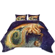 Fantasy Art Carry the Moon Dragon Coverlet
