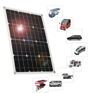 可擕式輕便太陽能充電器 戶外40W可彎太陽能電池板適用于露營車 船 房屋 花園棚屋或農場太陽能充電板