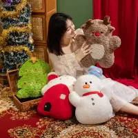 在飛比找樂天市場購物網優惠-聖誕公仔 圣誕款毛絨公仔抱枕圣誕樹雪人老人擺件裝飾禮物沙發靠